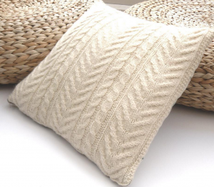Lovely cable pillow cover 