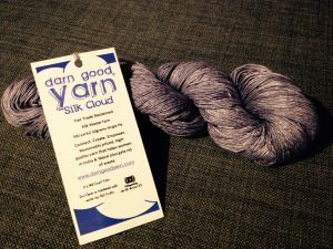 Grey Silk Cloud Lace Recycled Yarn from Darn Good Yarn