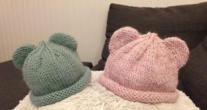 Baby bear hat in 2 sizes and colors