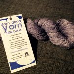 Grey Silk Cloud Lace Recycled Yarn from Darn Good Yarn